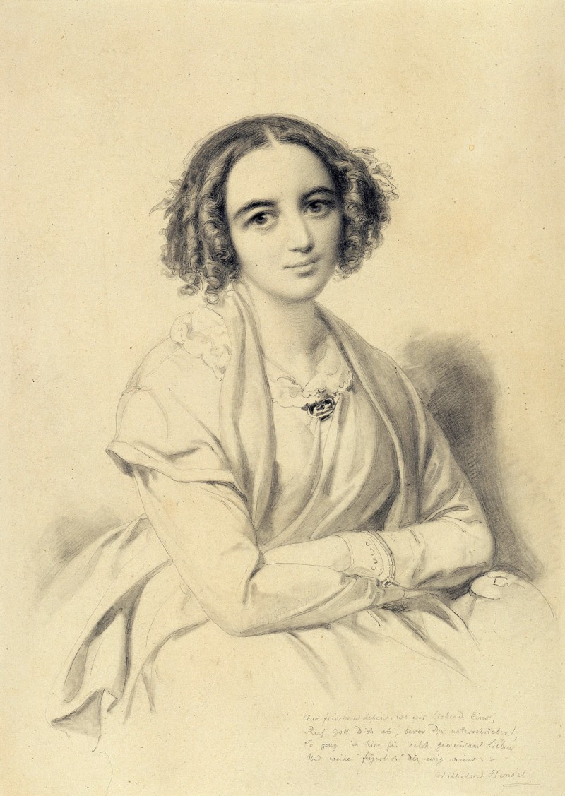 Wilhelm Hensel, Fanny Hensel, 1847, © bpk / Kupferstichkabinett, SMB / Photo: Jörg P. Anders.